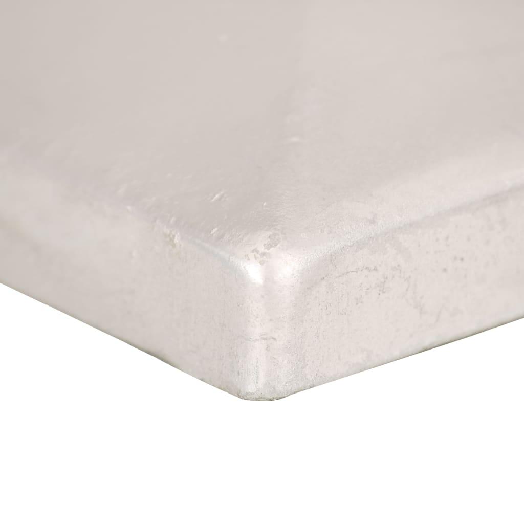 Tvoros stulpų dangteliai, 6vnt., 81x81mm, galvanizuotas metalas