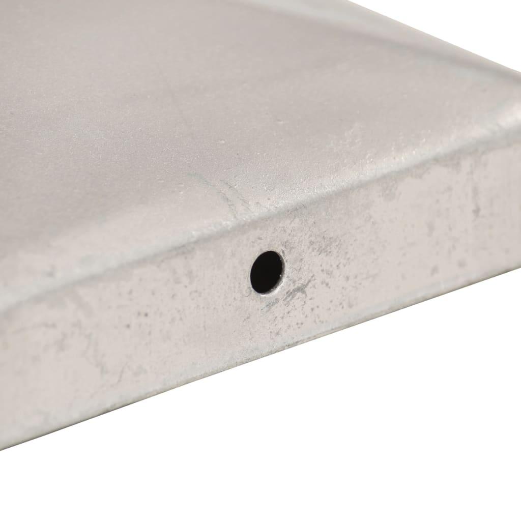 Tvoros stulpų dangteliai, 6vnt., 81x81mm, galvanizuotas metalas