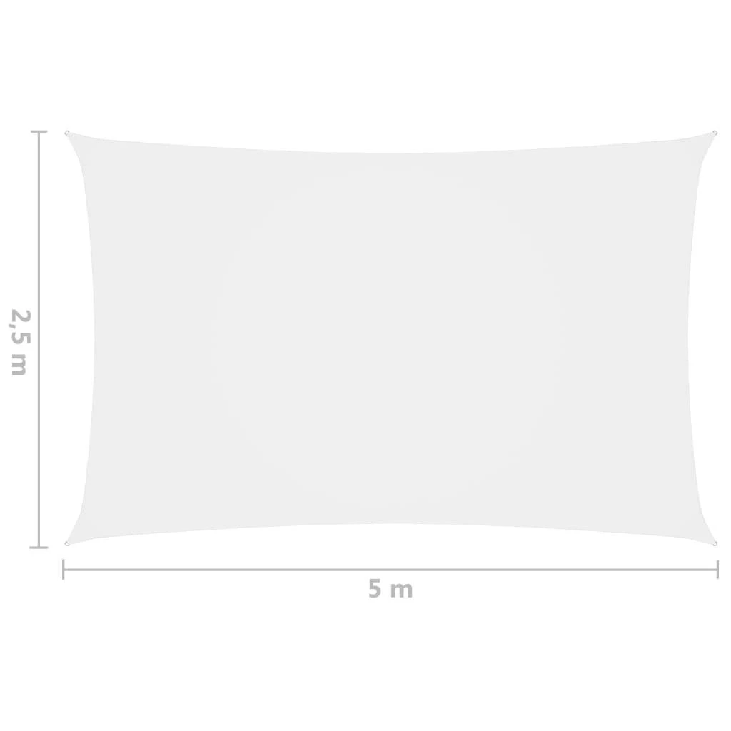 Uždanga nuo saulės, balta, 2,5x5m, oksfordo audinys