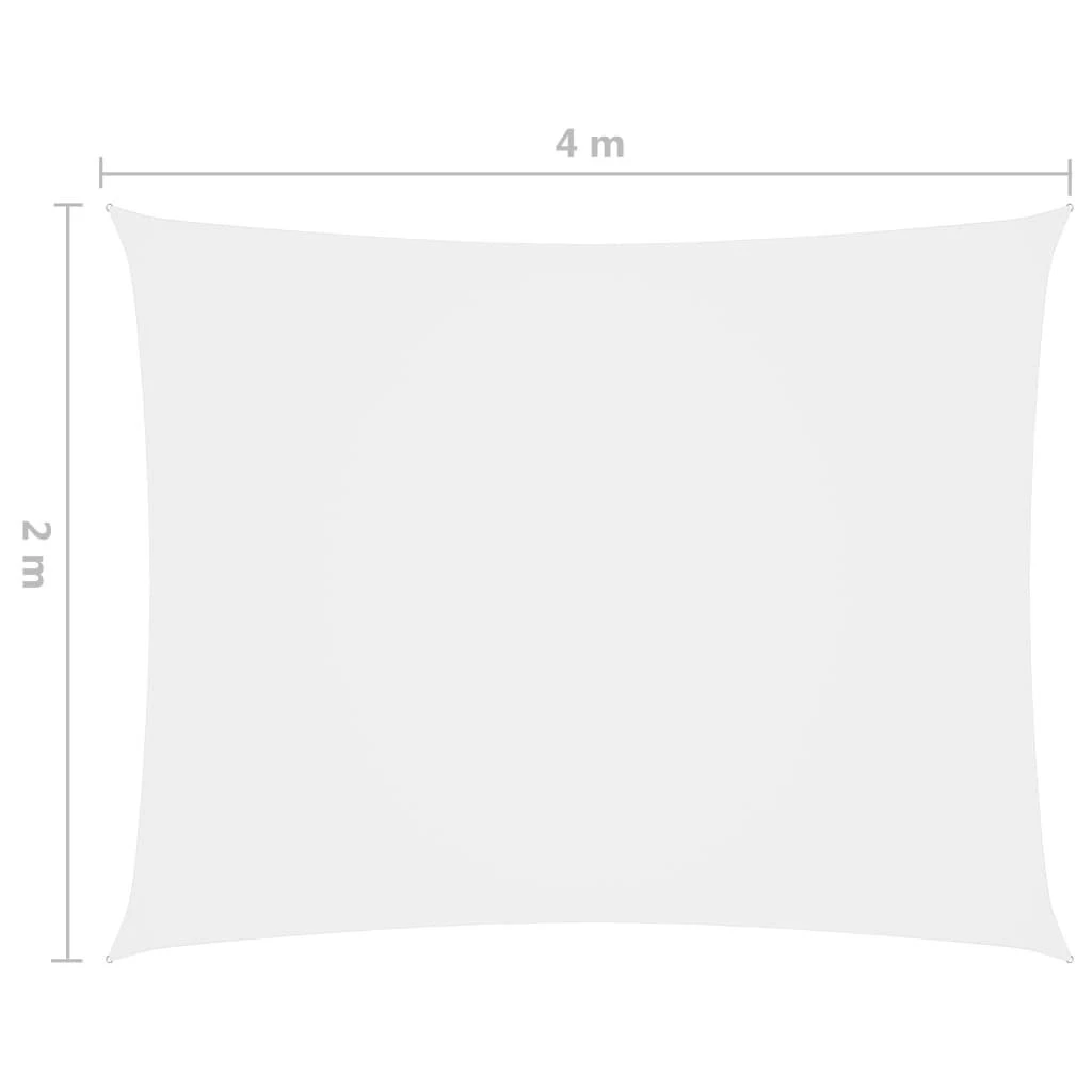 Uždanga nuo saulės, balta, 2x4m, oksfordo audinys, stačiakampė