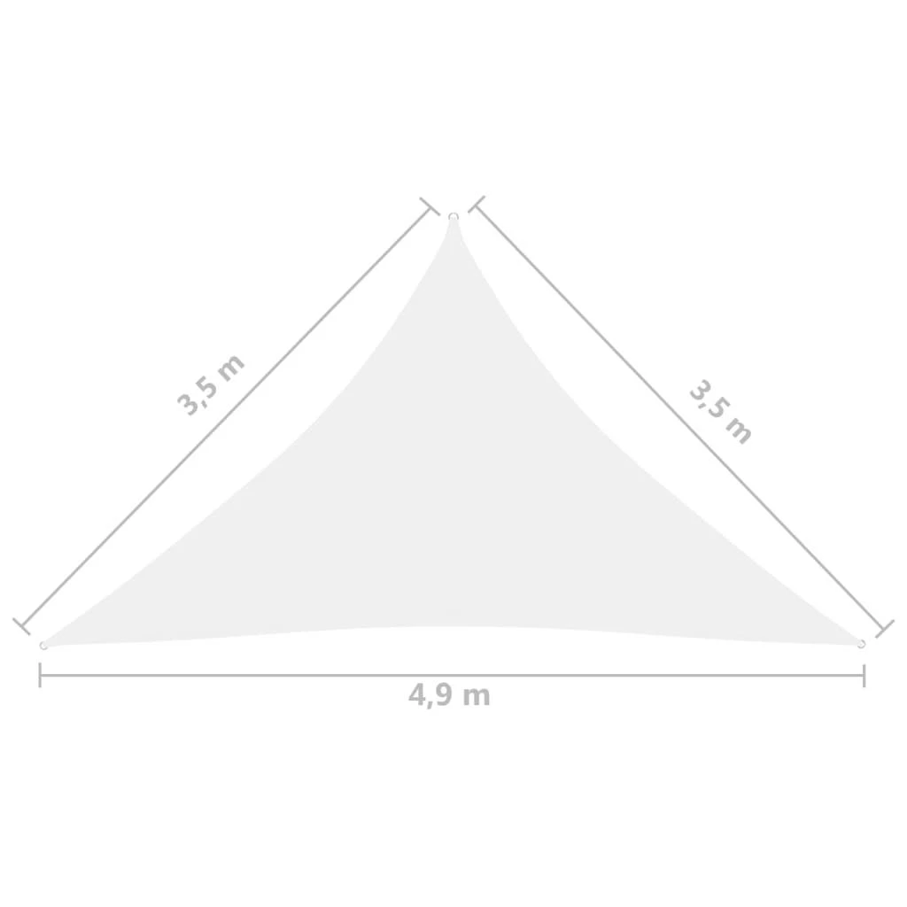 Uždanga nuo saulės, balta, 3,5x3,5x4,9m, oksfordo audinys