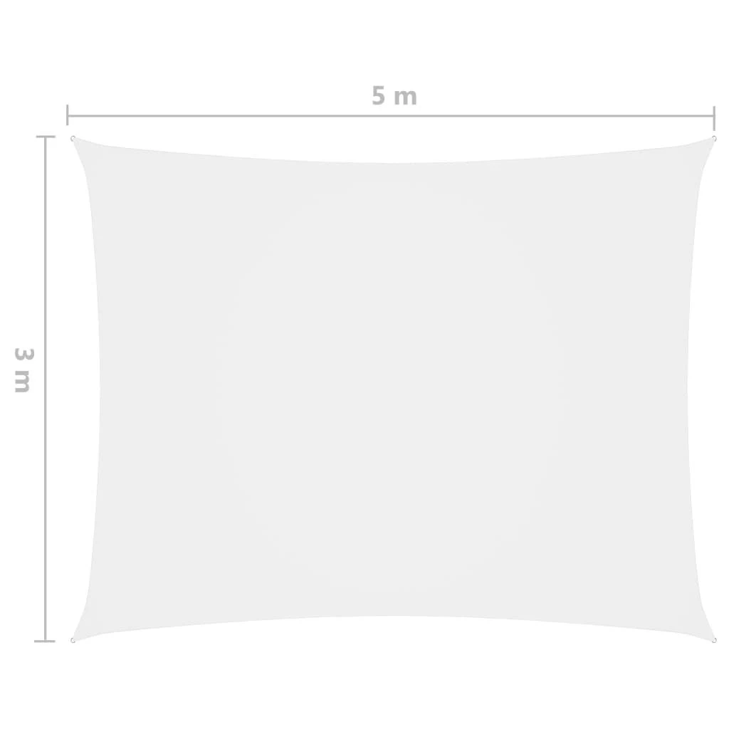 Uždanga nuo saulės, balta, 3x5m, oksfordo audinys, stačiakampė