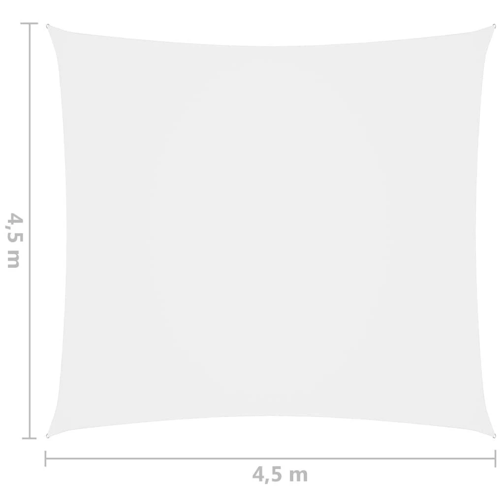 Uždanga nuo saulės, balta, 4,5x4,5m, oksfordo audinys