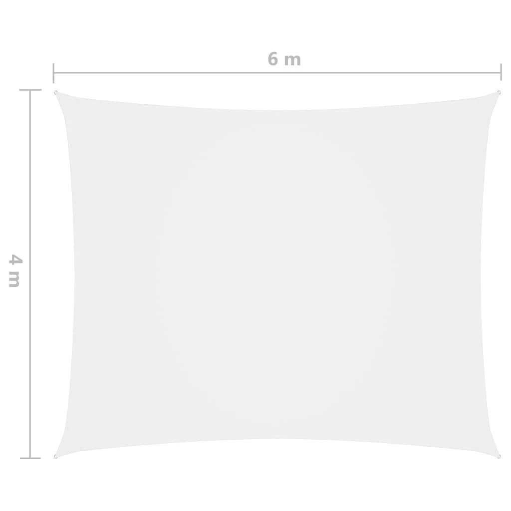 Uždanga nuo saulės, balta, 4x6m, oksfordo audinys, stačiakampė