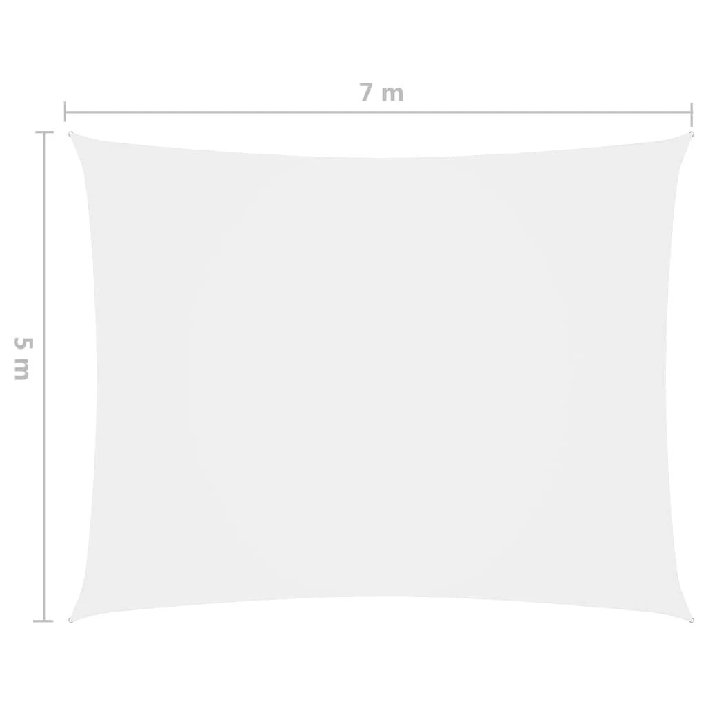 Uždanga nuo saulės, balta, 5x7m, oksfordo audinys, stačiakampė