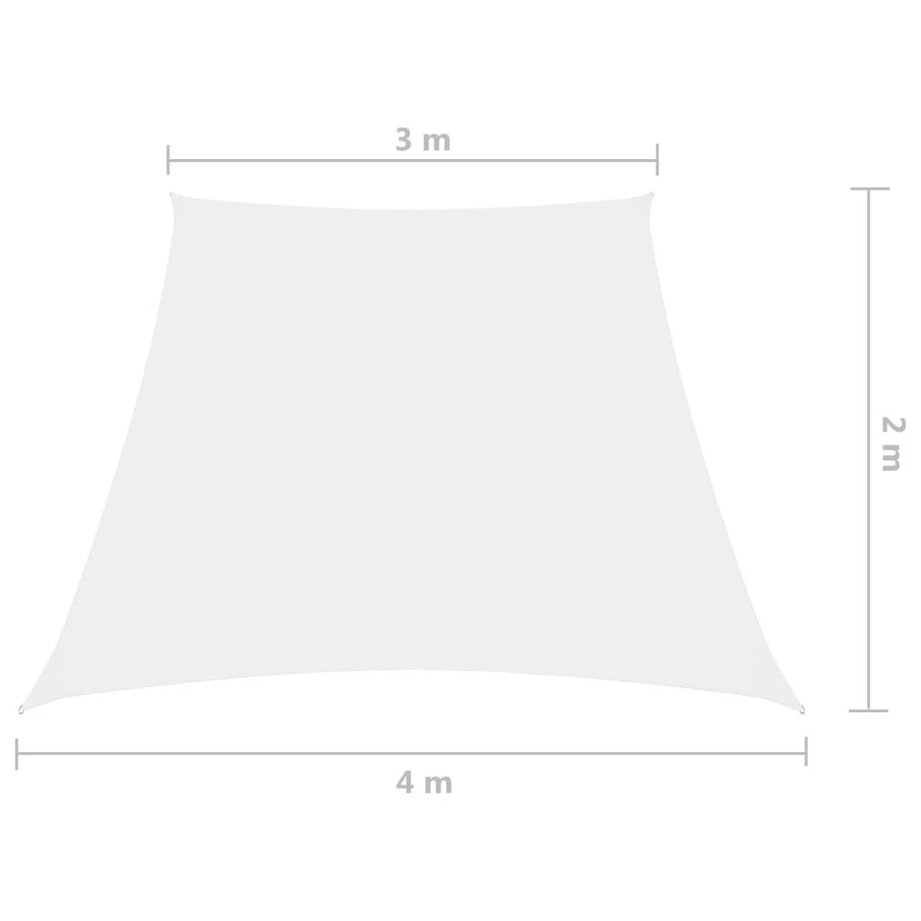 Uždanga nuo saulės, baltos spalvos, 2/4x3m, oksfordo audinys