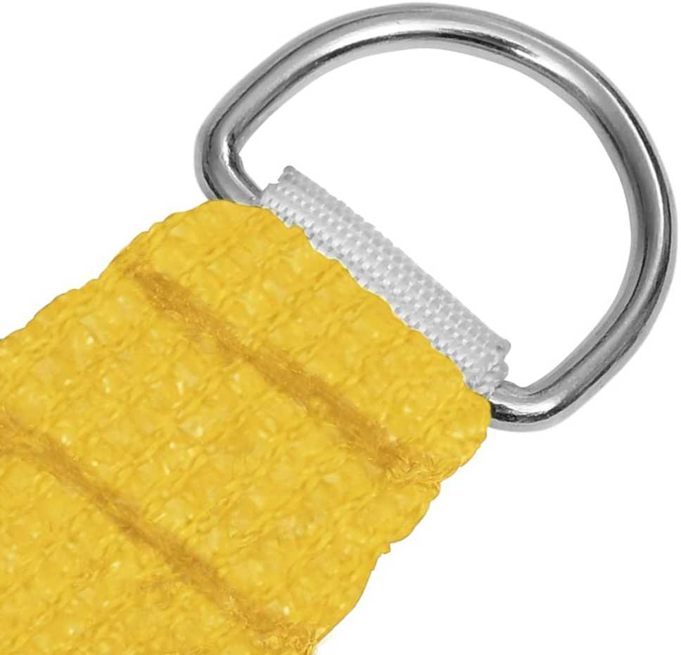 Uždanga nuo saulės, geltonos spalvos, 3x3m, HDPE, 160g/m²
