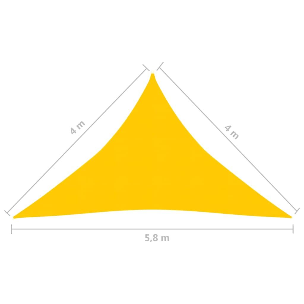 Uždanga nuo saulės, geltonos spalvos, 4x4x5,8m, HDPE, 160g/m²