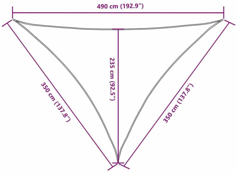Uždanga nuo saulės, juoda, 3,5x3,5x4,9m, oksfordo audinys