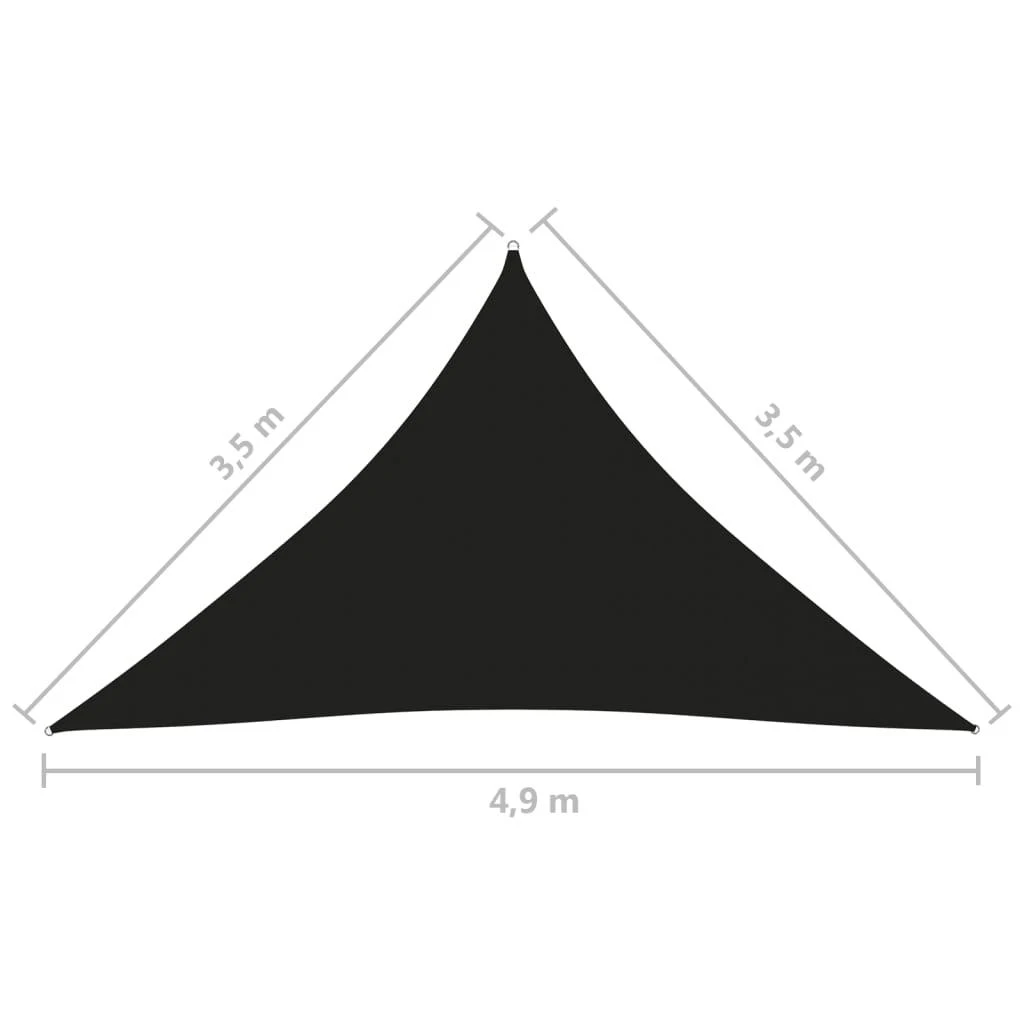 Uždanga nuo saulės, juoda, 3,5x3,5x4,9m, oksfordo audinys