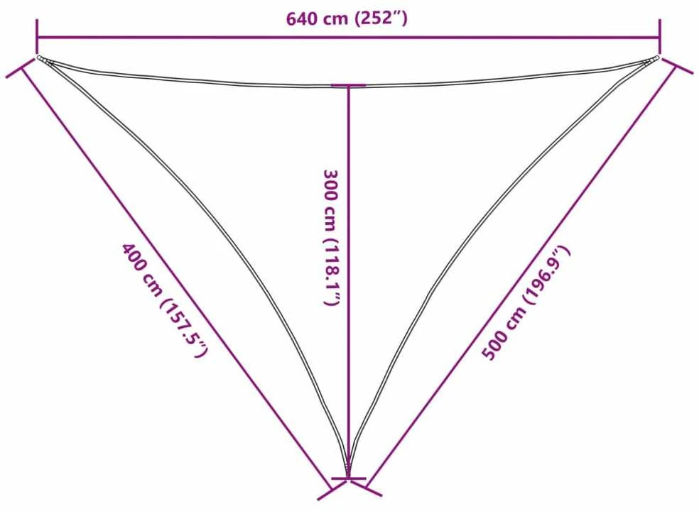 Uždanga nuo saulės, juoda, 4x5x6,4m, oksfordo audinys