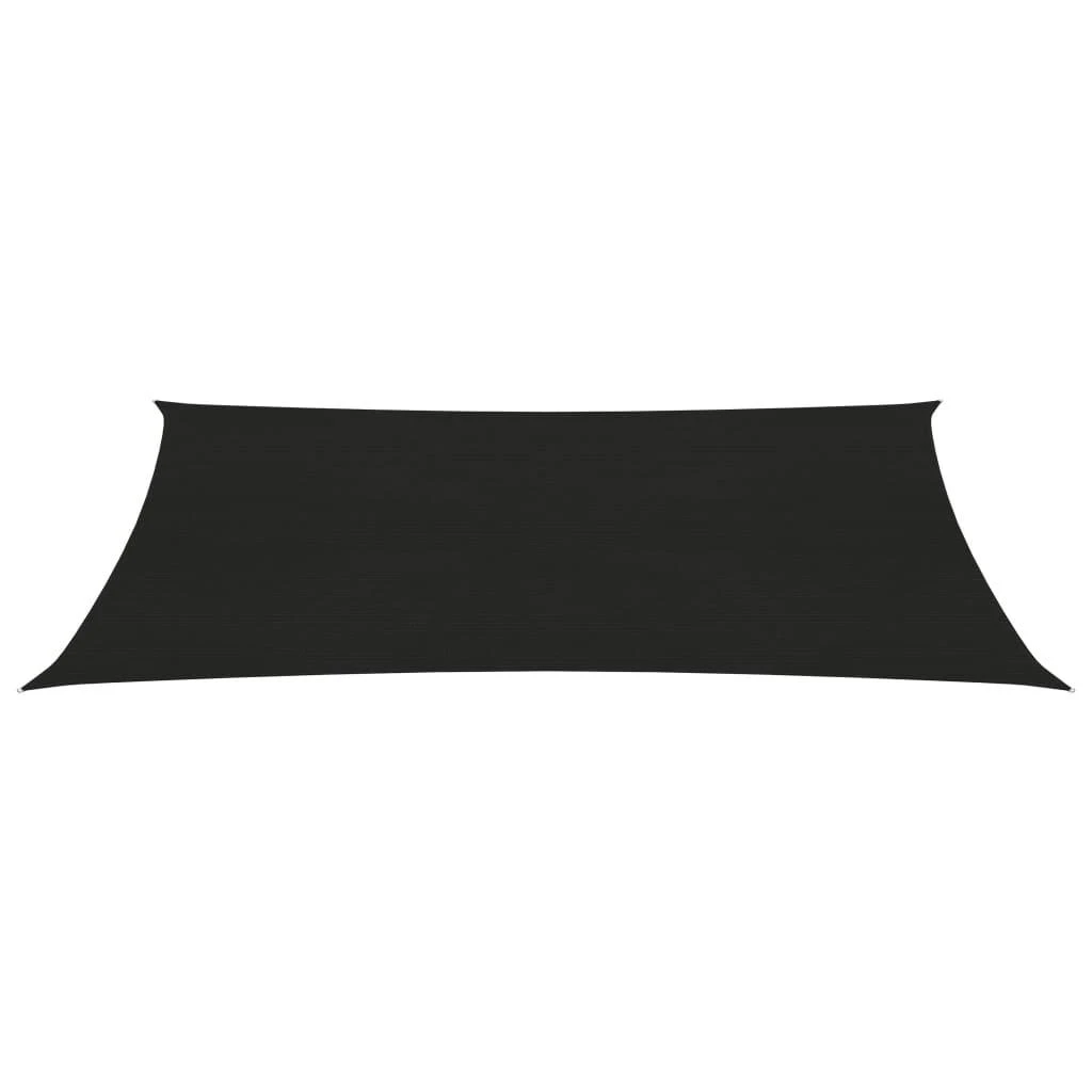 Uždanga nuo saulės, juodos spalvos, 2x5m, HDPE, 160g/m²