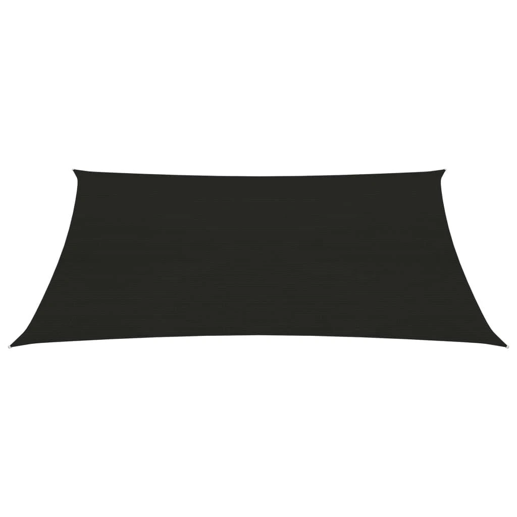 Uždanga nuo saulės, juodos spalvos, 3,5x4,5m, HDPE, 160g/m²