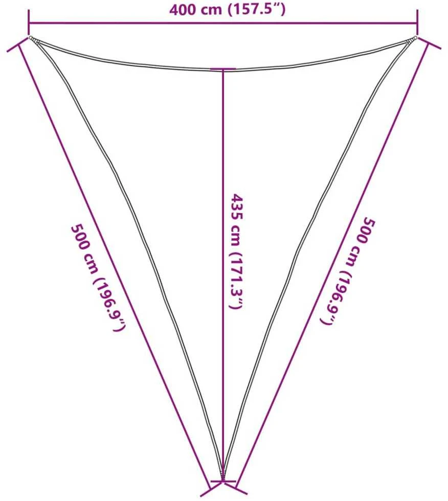 Uždanga nuo saulės, juodos spalvos, 4x5x5m, HDPE, 160g/m²