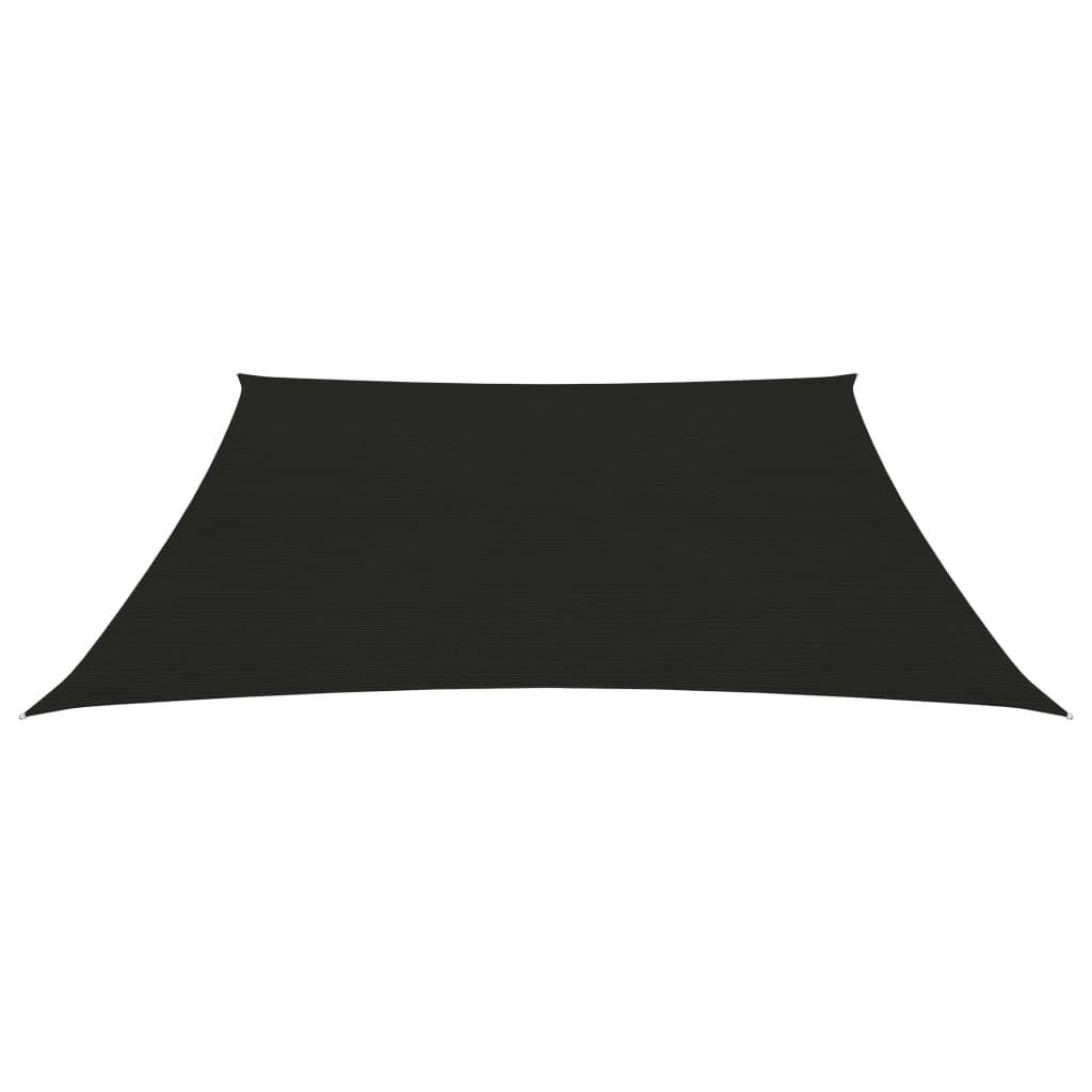 Uždanga nuo saulės, juodos spalvos, 6x6m, HDPE, 160g/m²