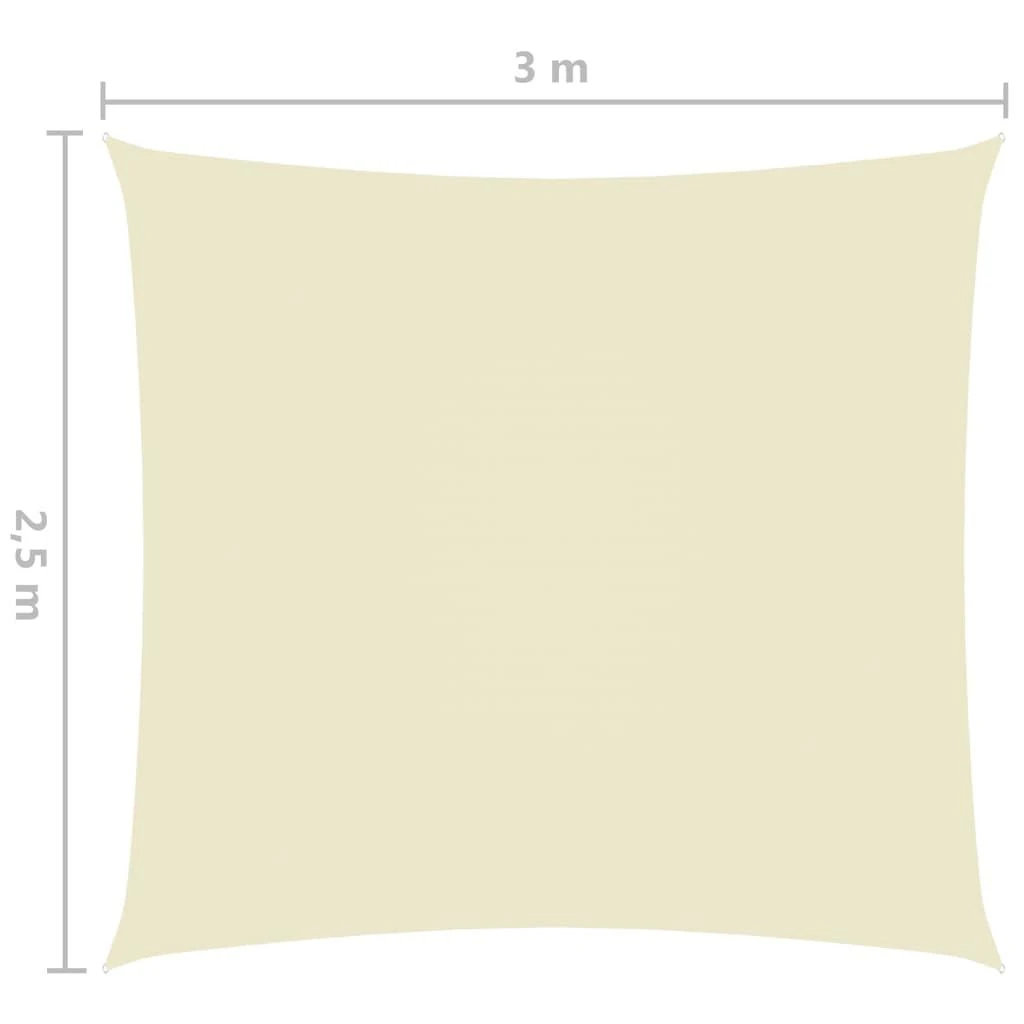 Uždanga nuo saulės, kreminė, 2,5x3m, oksfordo audinys