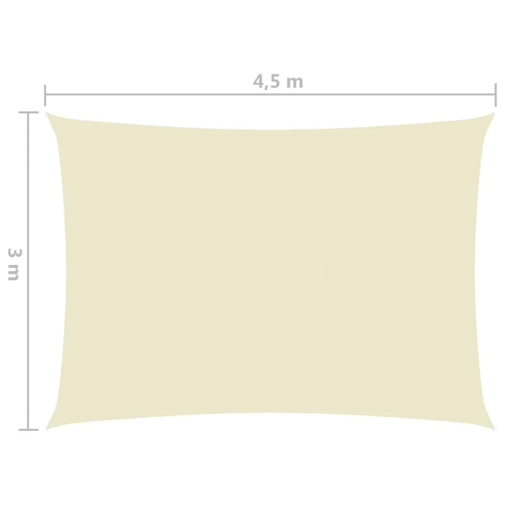 Uždanga nuo saulės, kreminė, 3x4,5m, oksfordo audinys