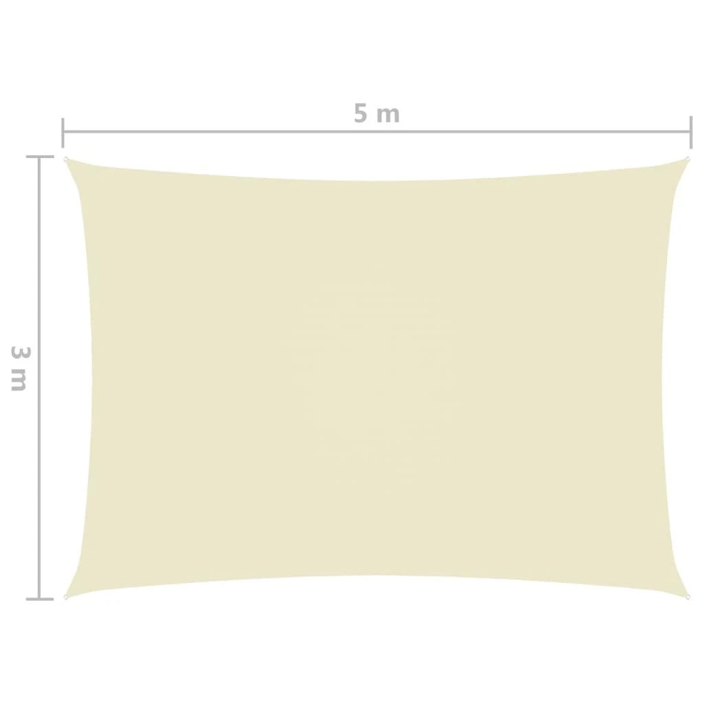 Uždanga nuo saulės, kreminė, 3x5m, oksfordo audinys