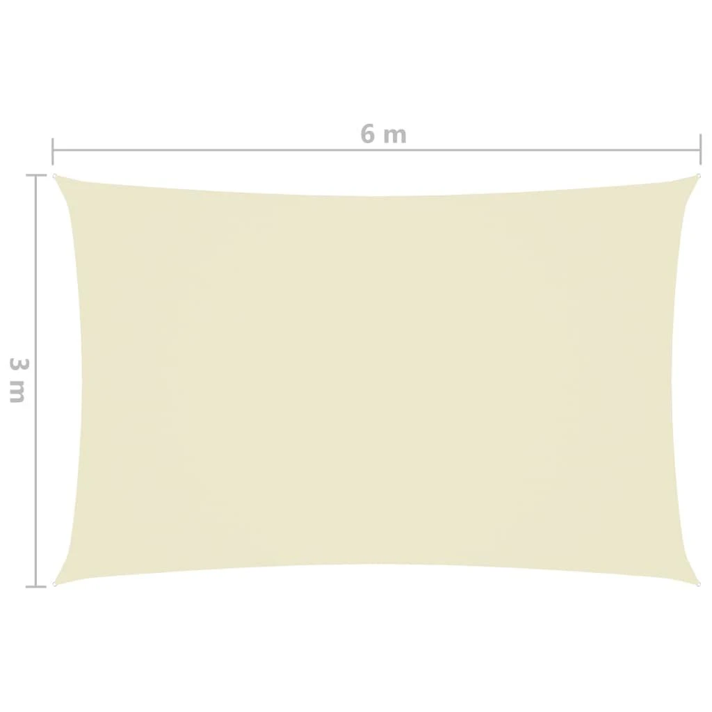 Uždanga nuo saulės, kreminė, 3x6m, oksfordo audinys