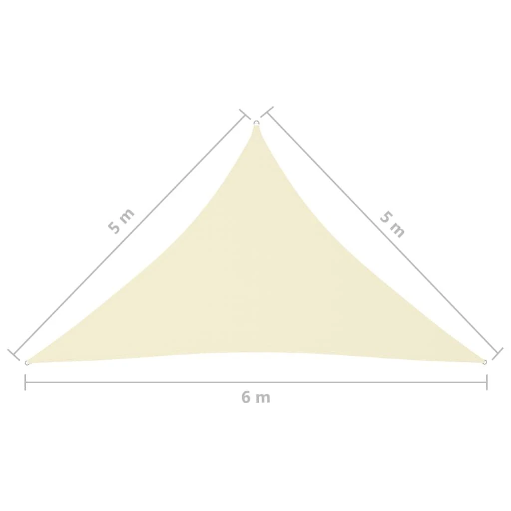 Uždanga nuo saulės, kreminė, 5x5x6m, oksfordo audinys