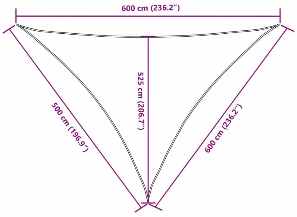 Uždanga nuo saulės, kreminė, 5x6x6m, oksfordo audinys