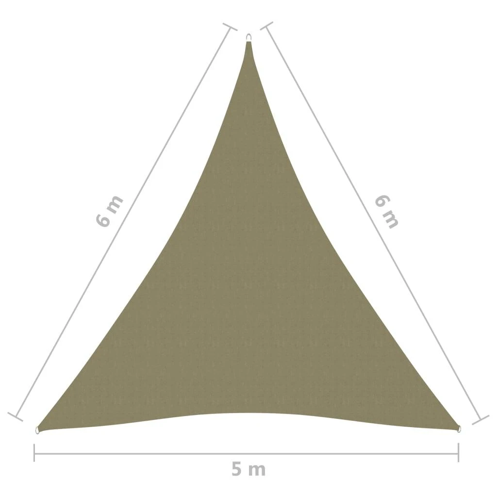 Uždanga nuo saulės, kreminė, 5x6x6m, oksfordo audinys