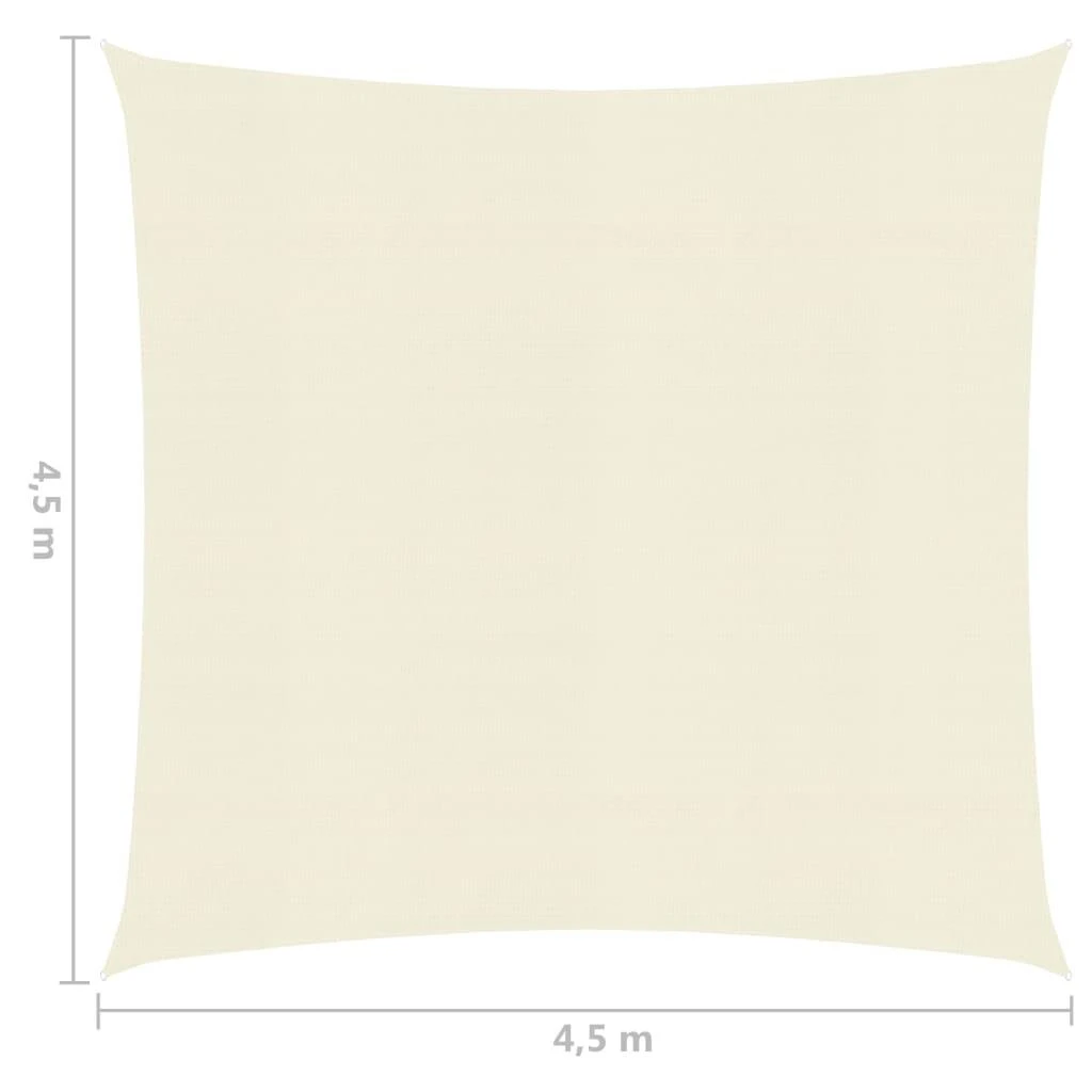 Uždanga nuo saulės, kreminės spalvos, 4,5x4,5m, HDPE, 160g/m²