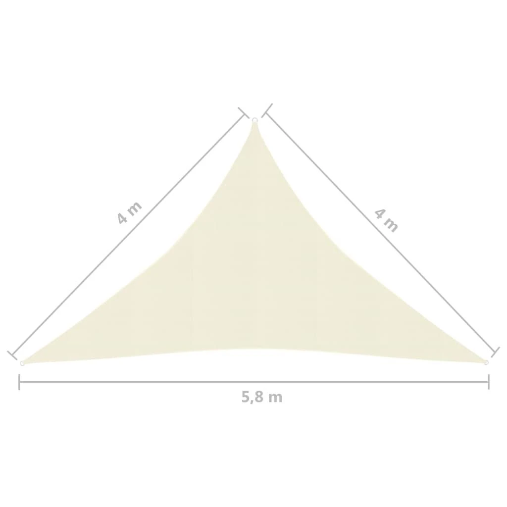Uždanga nuo saulės, kreminės spalvos, 4x4x5,8m, HDPE, 160g/m²