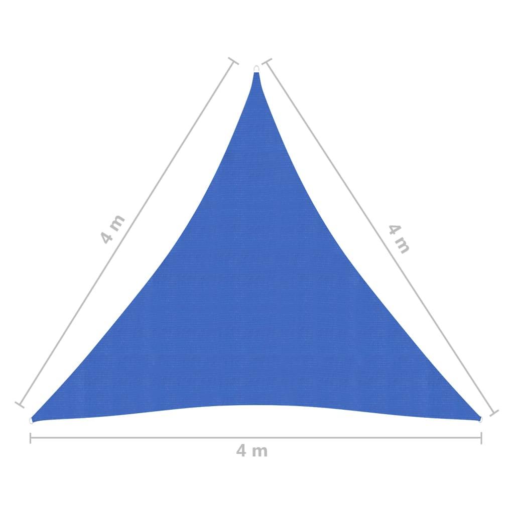 Uždanga nuo saulės, mėlynos spalvos, 4x4x4m, HDPE, 160g/m²