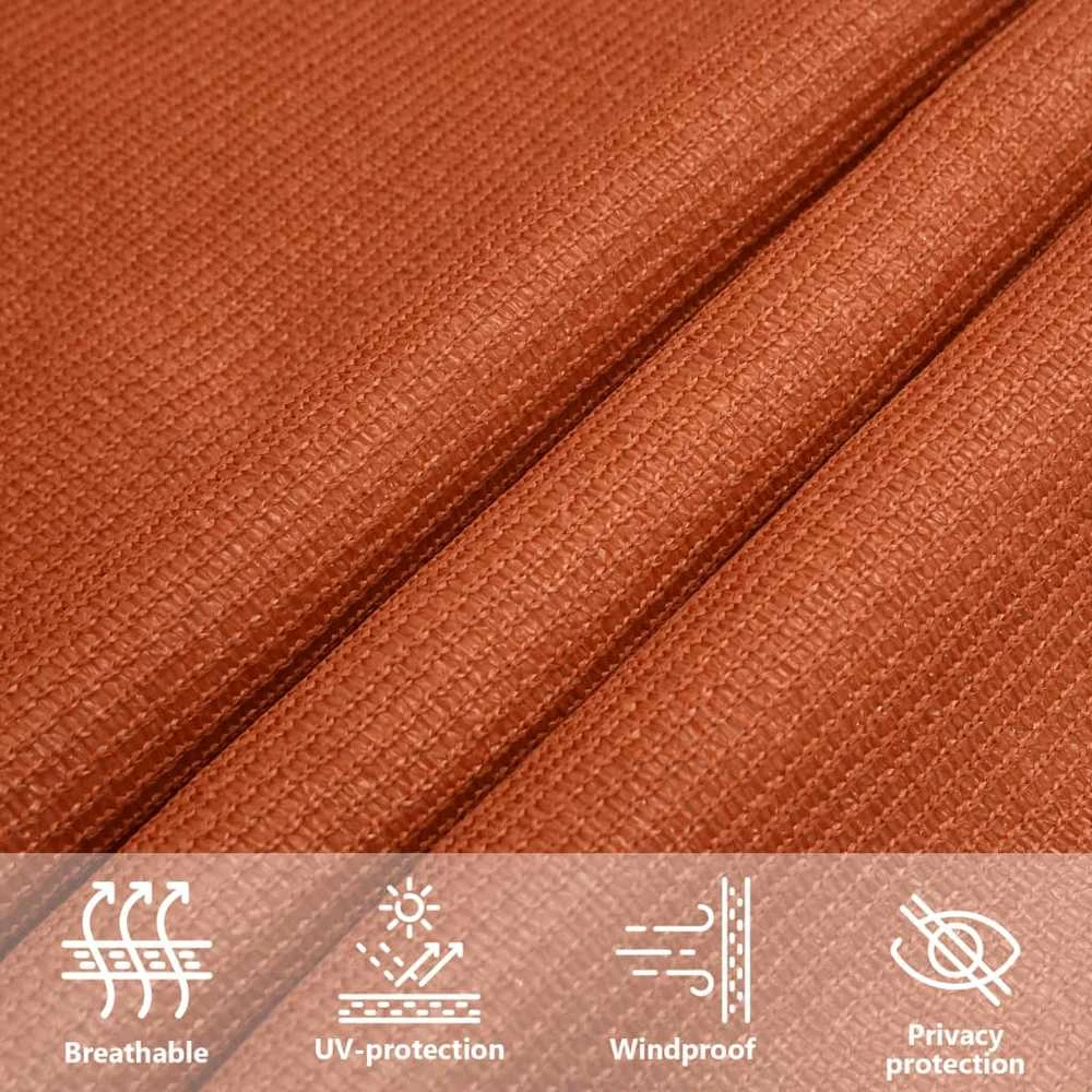 Uždanga nuo saulės, oranžinės spalvos, 2x4,5m, HDPE, 160g/m²