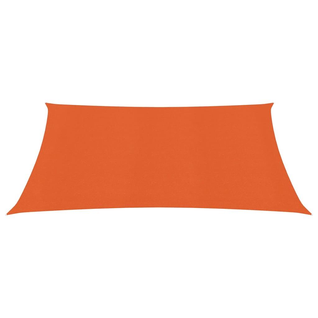 Uždanga nuo saulės, oranžinės spalvos, 3,6x3,6m, HDPE, 160g/m²