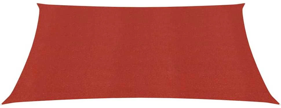 Uždanga nuo saulės, raudonos spalvos, 2,5x2,5m, HDPE, 160g/m²