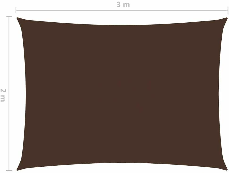 Uždanga nuo saulės, ruda, 2x3m, oksfordo audinys, stačiakampė