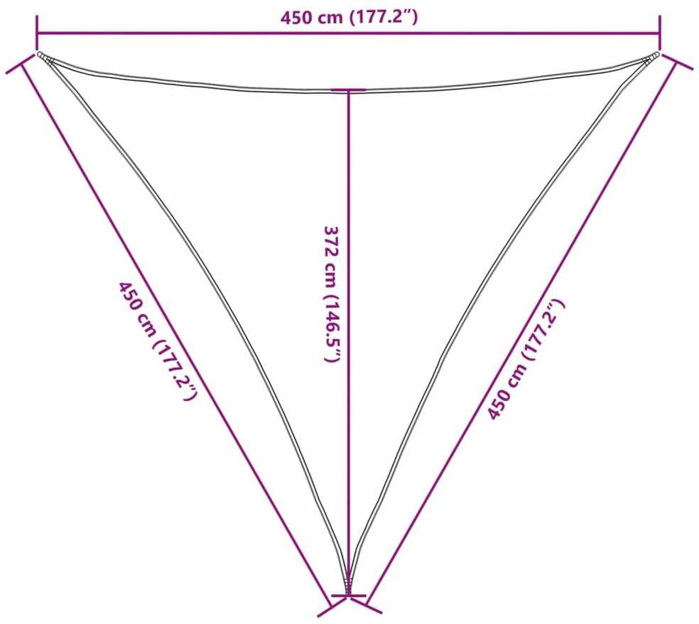 Uždanga nuo saulės, ruda, 4,5x4,5x4,5m, oksfordo audinys