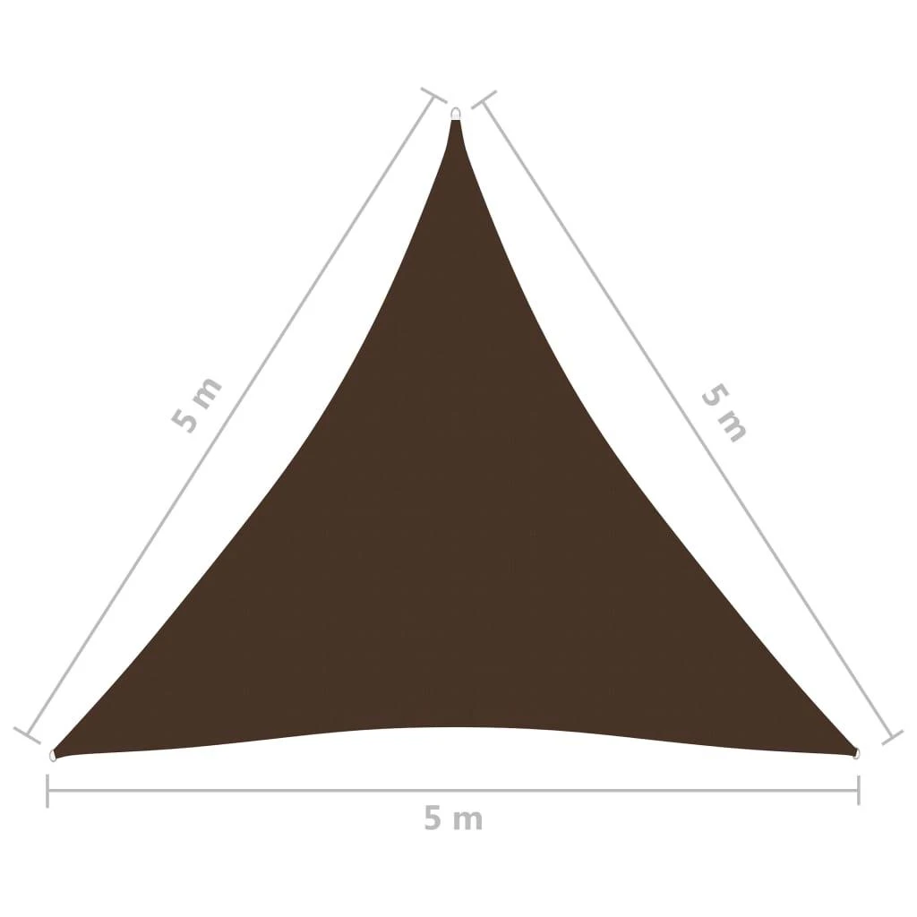 Uždanga nuo saulės, ruda, 5x5x5m, oksfordo audinys