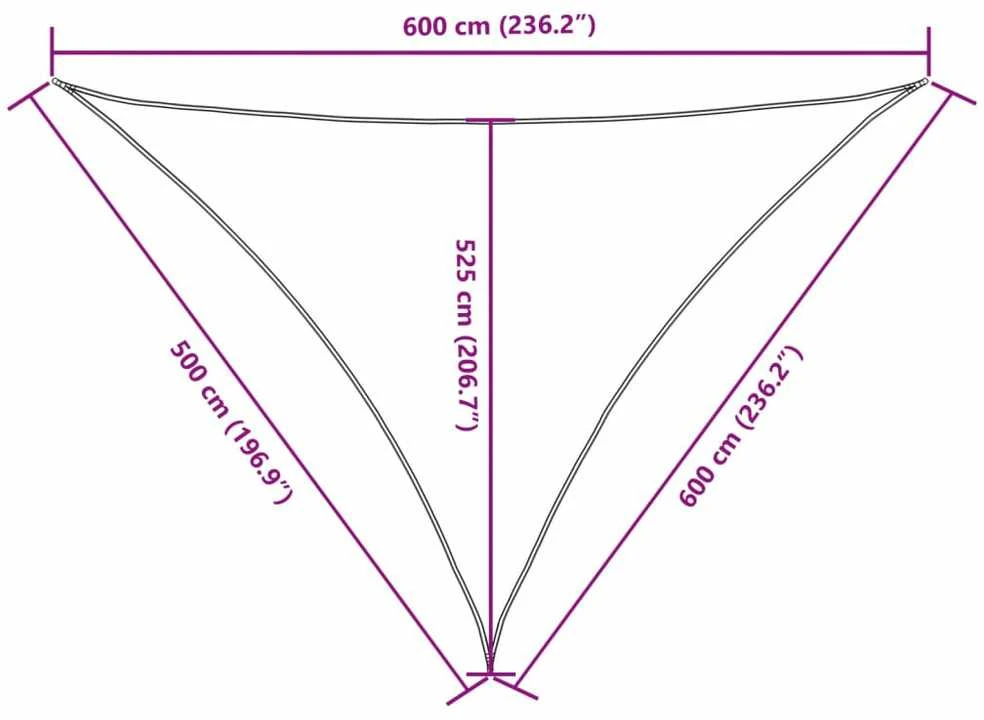 Uždanga nuo saulės, ruda, 5x6x6m, oksfordo audinys