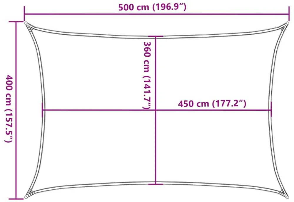 Uždanga nuo saulės, smėlio spalvos, 4x5m, HDPE, 160g/m²