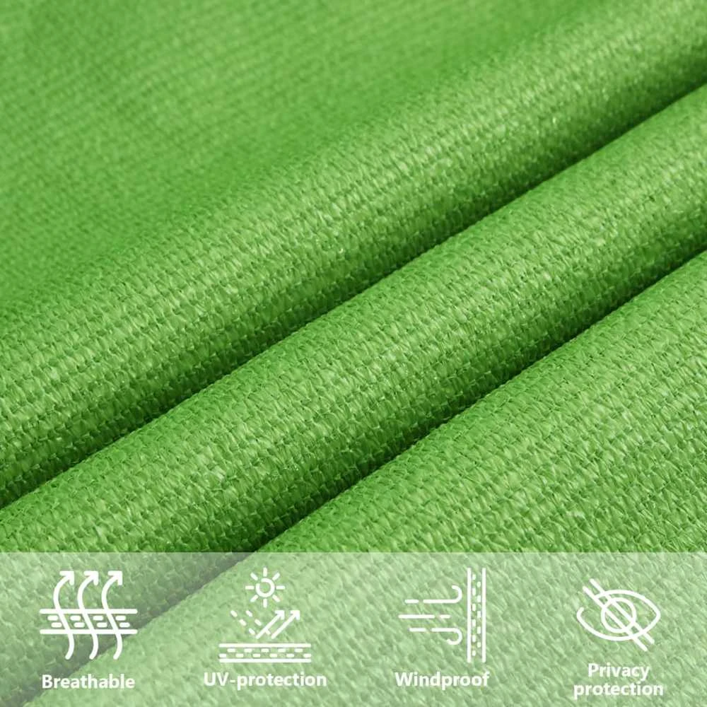 Uždanga nuo saulės, šviesiai žalia, 4,5x4,5m, HDPE, 160g/m²