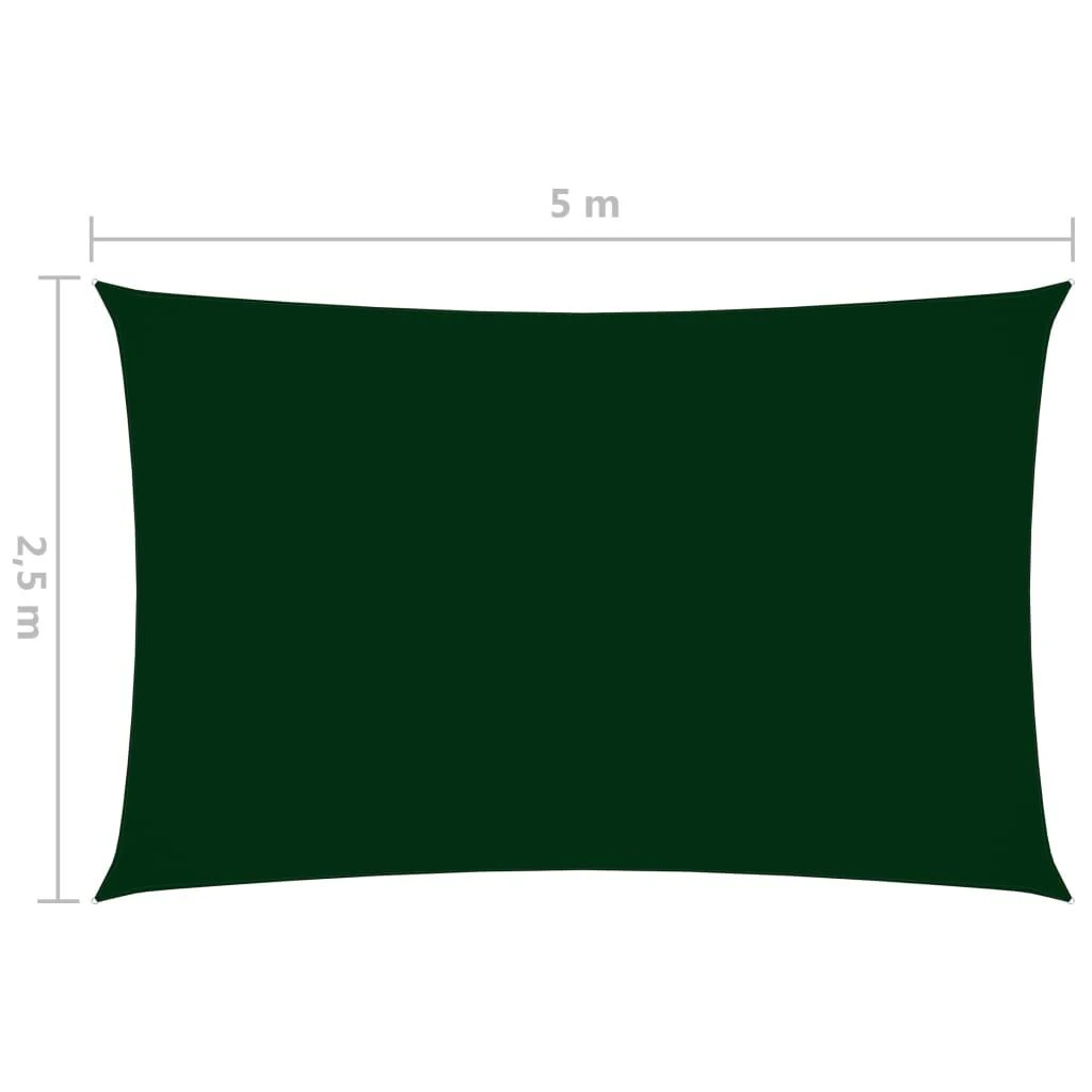 Uždanga nuo saulės, tamsiai žalia, 2,5x5m, oksfordo audinys