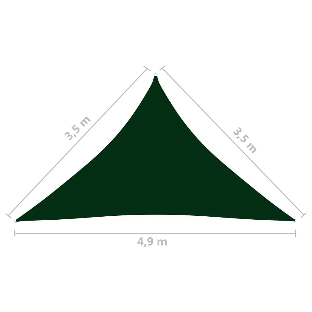 Uždanga nuo saulės, tamsiai žalia,3,5x3,5x4,9m,oksfordo audinys