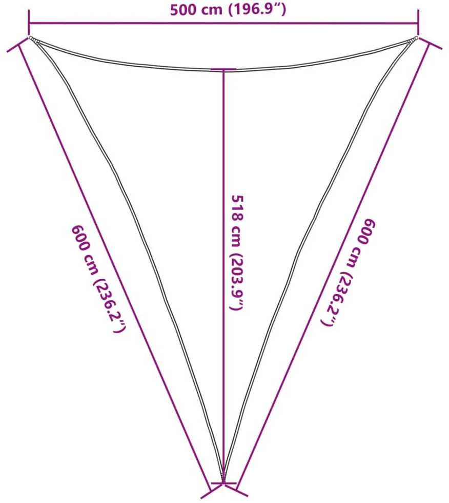 Uždanga nuo saulės, tamsiai žalia, 5x6x6m, HDPE, 160g/m²