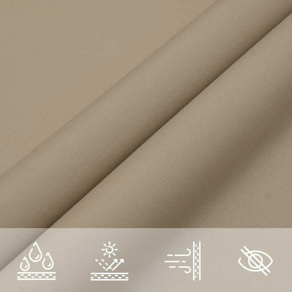 Uždanga nuo saulės, taupe, 5x8m, oksfordo audinys, stačiakampė
