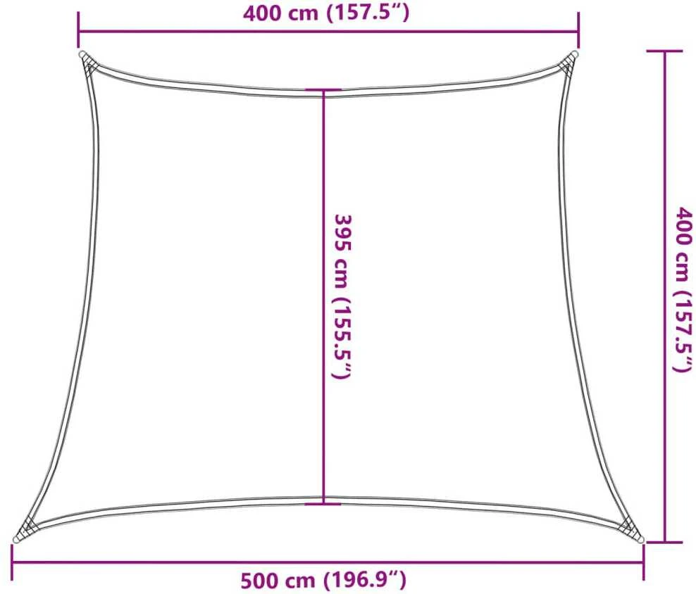 Uždanga nuo saulės, taupe spalvos, 4/5x4m, HDPE, 160g/m²