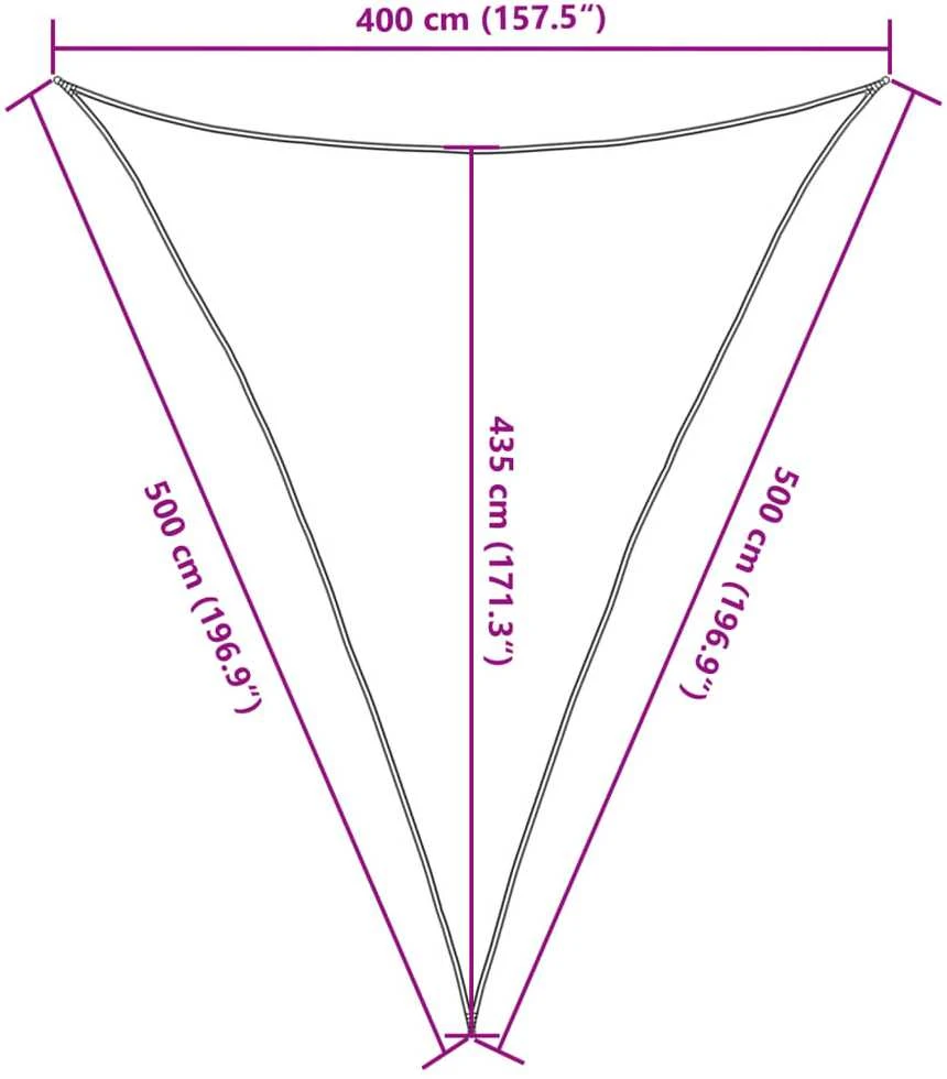 Uždanga nuo saulės, taupe spalvos, 4x5x5m, HDPE, 160g/m²