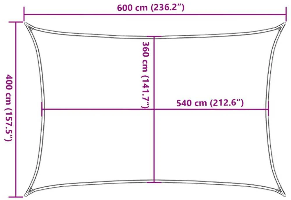 Uždanga nuo saulės, taupe spalvos, 4x6m, HDPE, 160g/m²