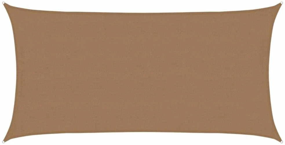 Uždanga nuo saulės, taupe spalvos, 4x7m, HDPE, 160g/m²