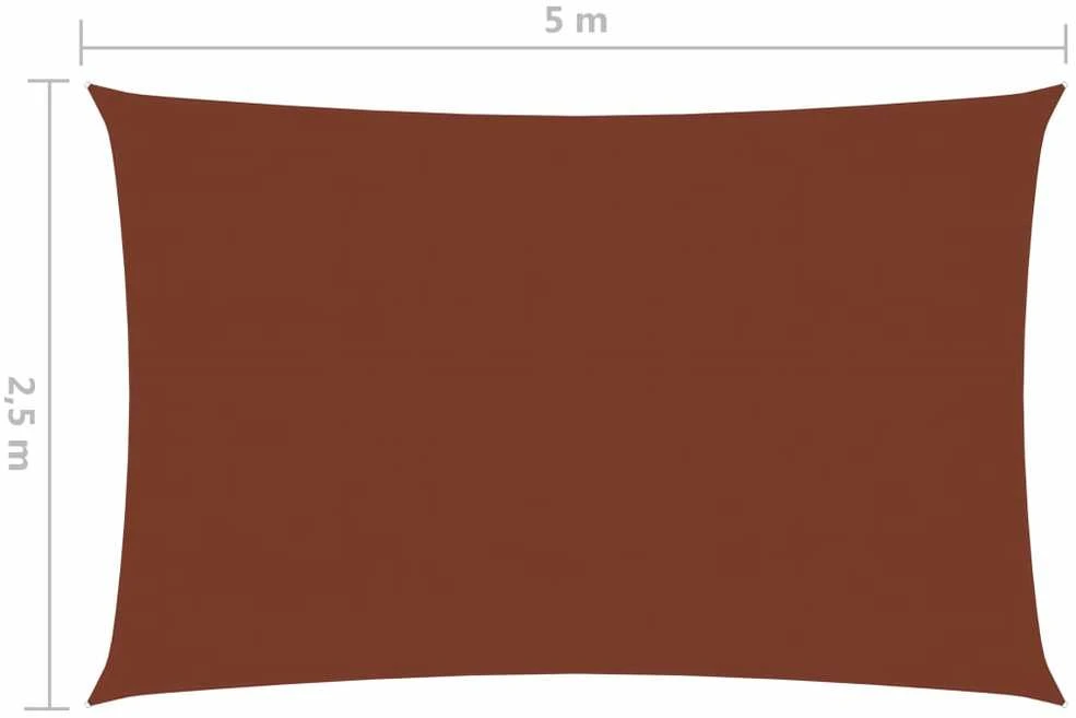 Uždanga nuo saulės, terakota, 2,5x5m, oksfordo audinys