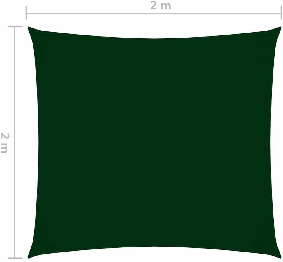Uždanga nuo saulės, žalia, 2x2m, oksfordo audinys, kvadratinė