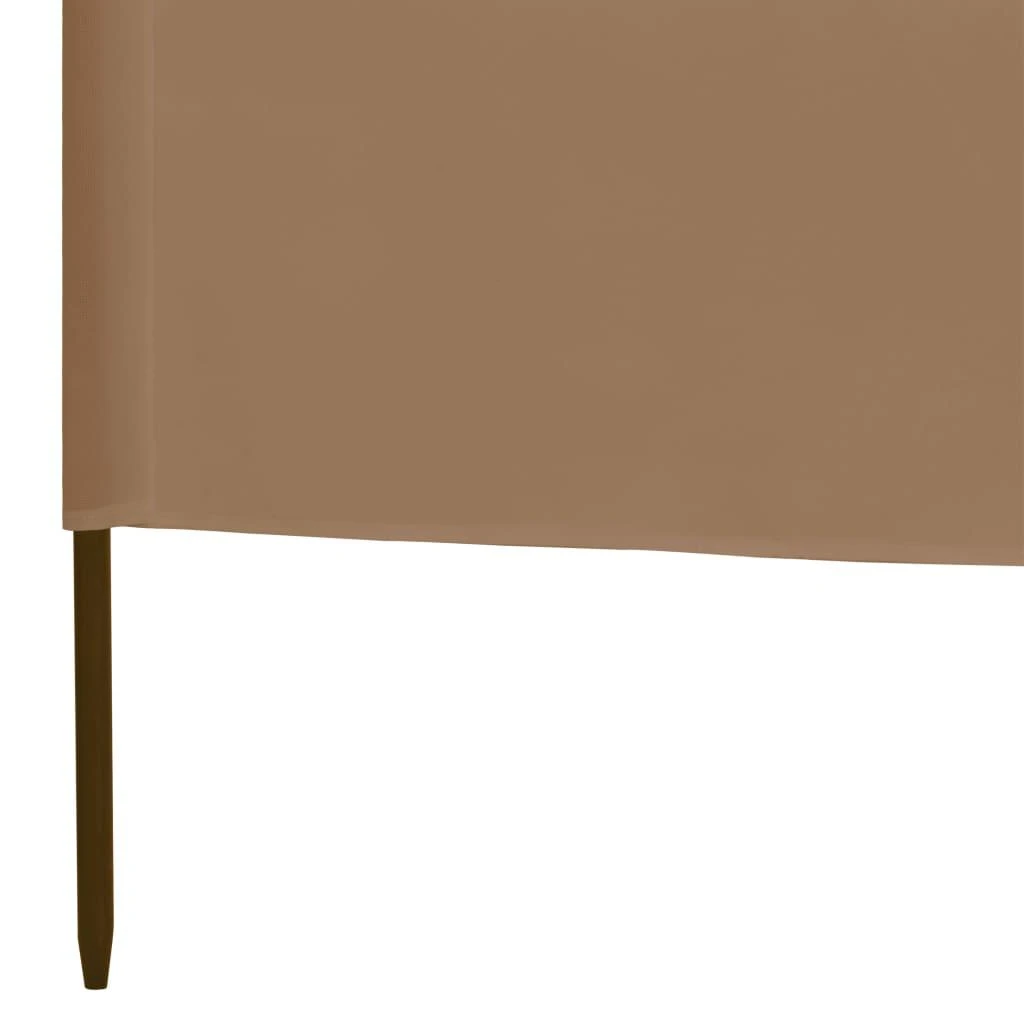 Uždanga nuo vėjo, 3 plokštės, taupe spalvos, 400x80cm, audinys