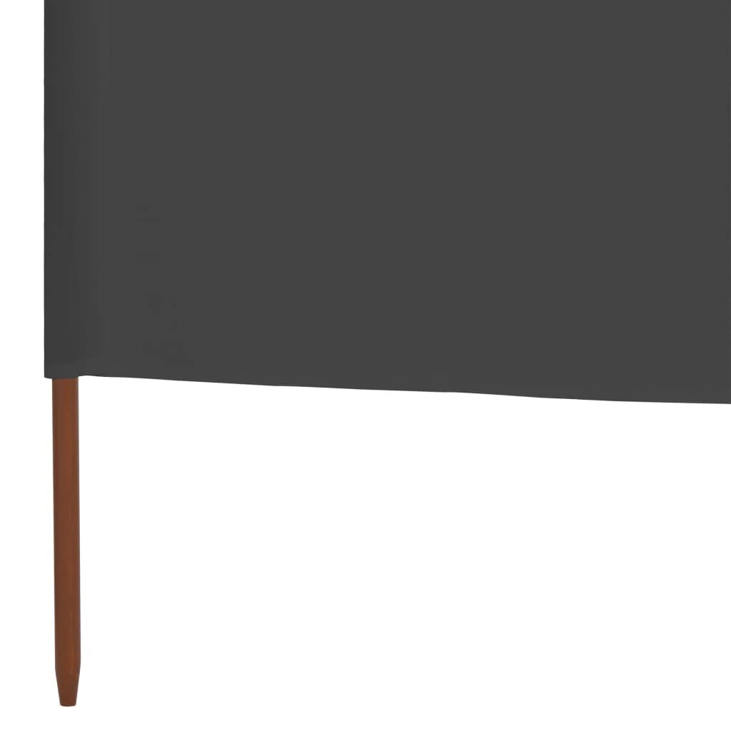 Uždanga nuo vėjo, antracito, 600x120cm, audinys, 5 plokštės